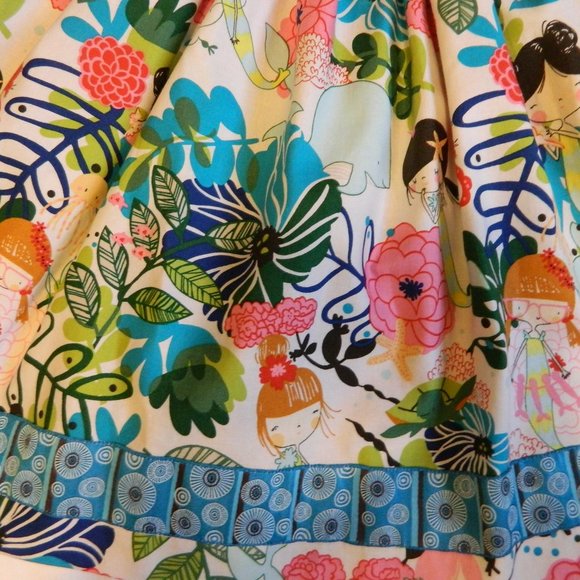 Girls size 3 Dress Vivienne & Grace Clothier Floral Mermaid design - Picture 3 of 4